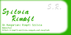szilvia rimpfl business card